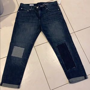 NWT*Never worn*Sexy boyfriend patched jeans by GAP